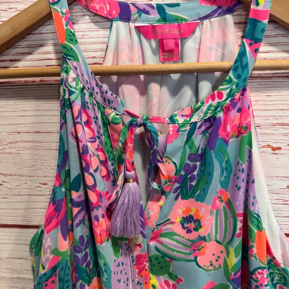 Lilly Pulitzer Carolane Lileeze Halter Swing Dress Multi Me and My Zesty Sz S - Picture 8 of 15
